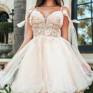 NEW SHORT OFF SHOULDER MINI HOMECOMING DRESS W/ SWEETHEART NECKLINE GL GS3513
